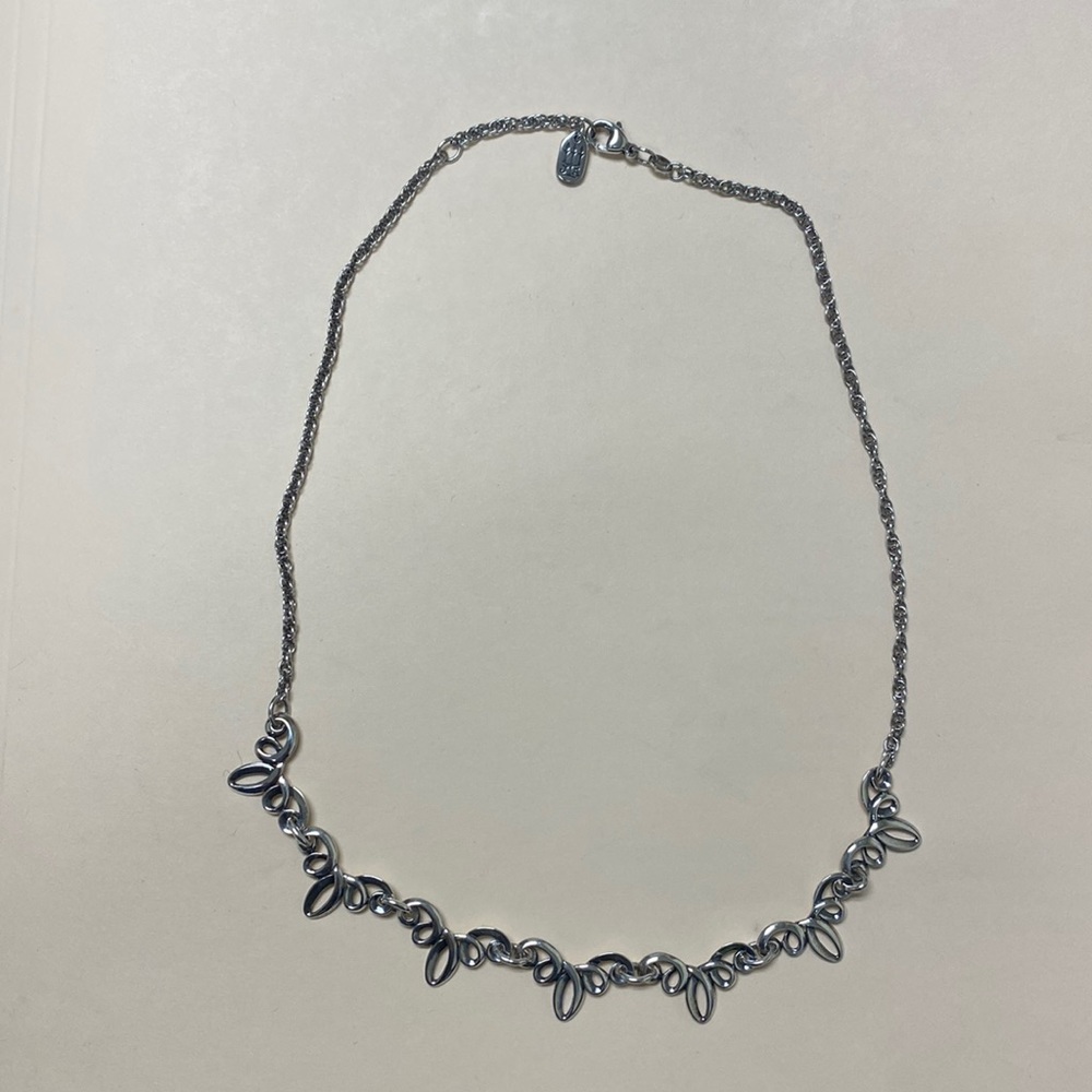 RETIRED James Avery Sterling Silver scroll necklace